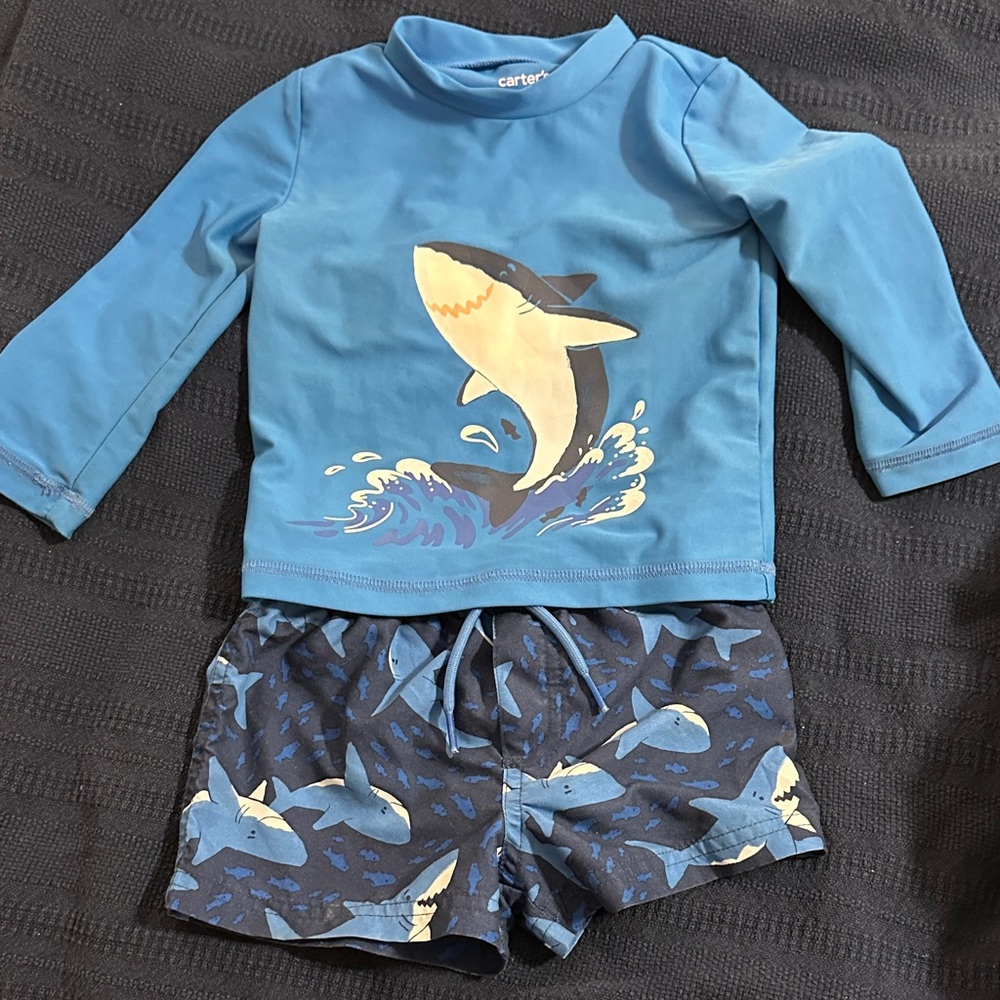 14-Piece Stitch Romper, Tees + Short Bundle, Matsumoto Onesie, Bathing Suit - Picture 3 of 3